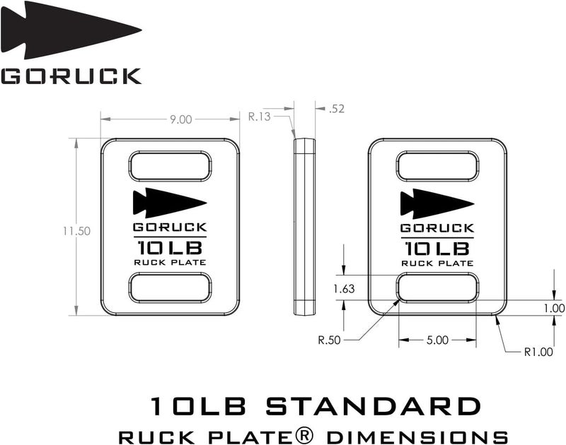 GORUCK Ruck Plate – USA Made Weight for Rucking, Strength & Fitness, Fits with Rucker & Ruck Plate Carrier – 10LB, 20LB, 30LB, 45LB - Image 3